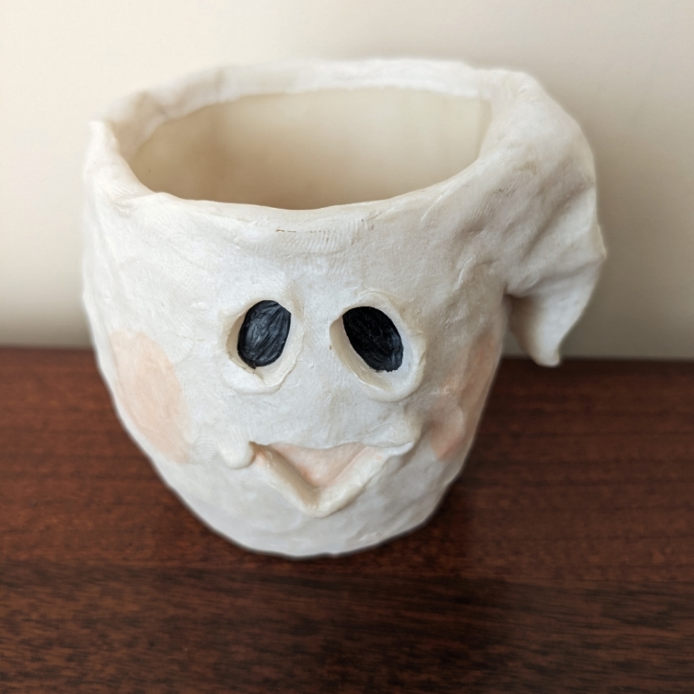 Halloween votive candle holder Crazy Mountain Vintage 1998 Ghost cute